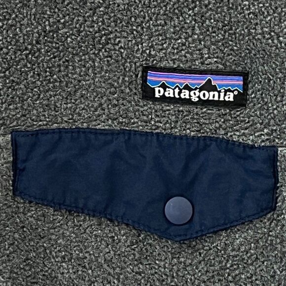 Patagonia Gray Navy Synchilla Pullover Womens Extra Small - Picture 5 of 16